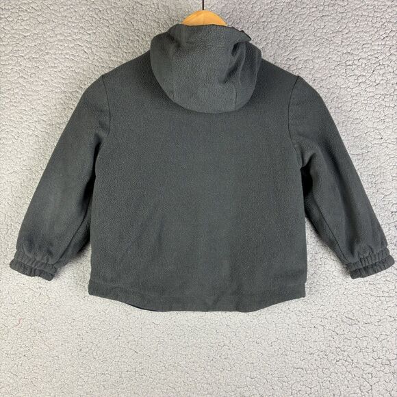 Boys Jacket CHEROKEE size XS 4-5 Blue Gray reversible fleece Polyester coat - Picture 8 of 11